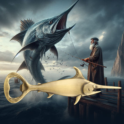 Creative Swordfish Handle Metal Beer Bottle Openers Kitchen Bar Accessories Tools Beer Gifts Beer Openors Kitchen Gadgets